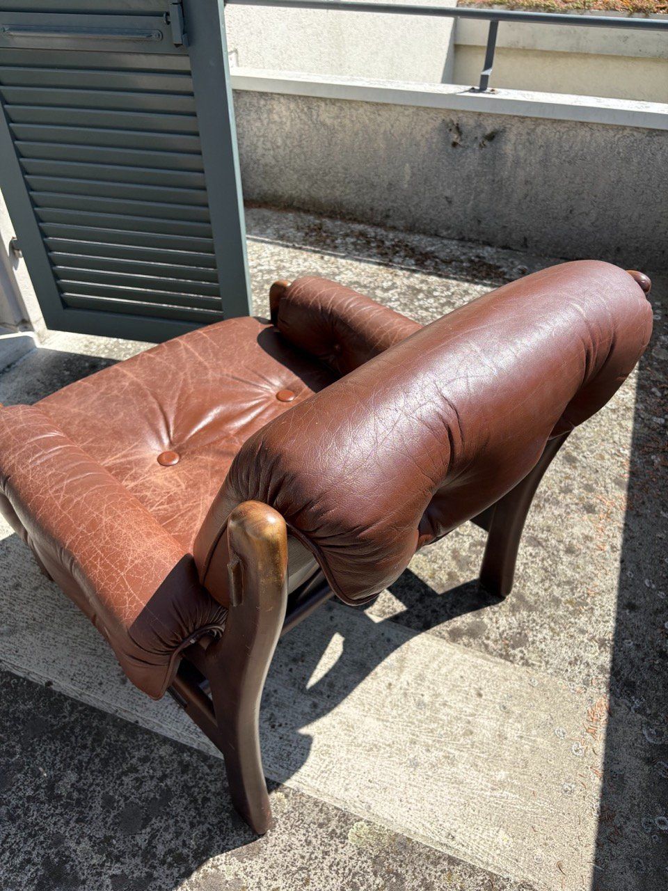 Sessel: Mid-Century Ledersessel – Gebraucht aus Ins von ab_80 7