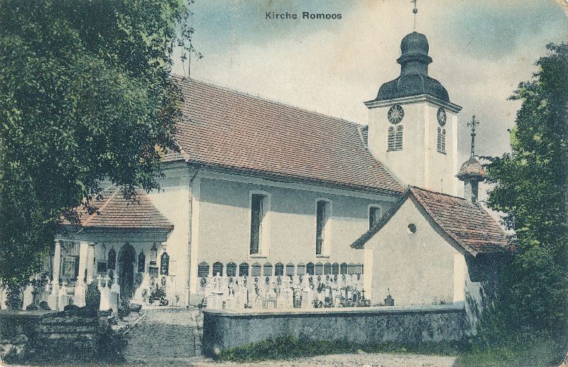 Ansichtskarten: Romoos - Kirche coloriert c1905 – Gebraucht aus Emmenbrücke von teestube