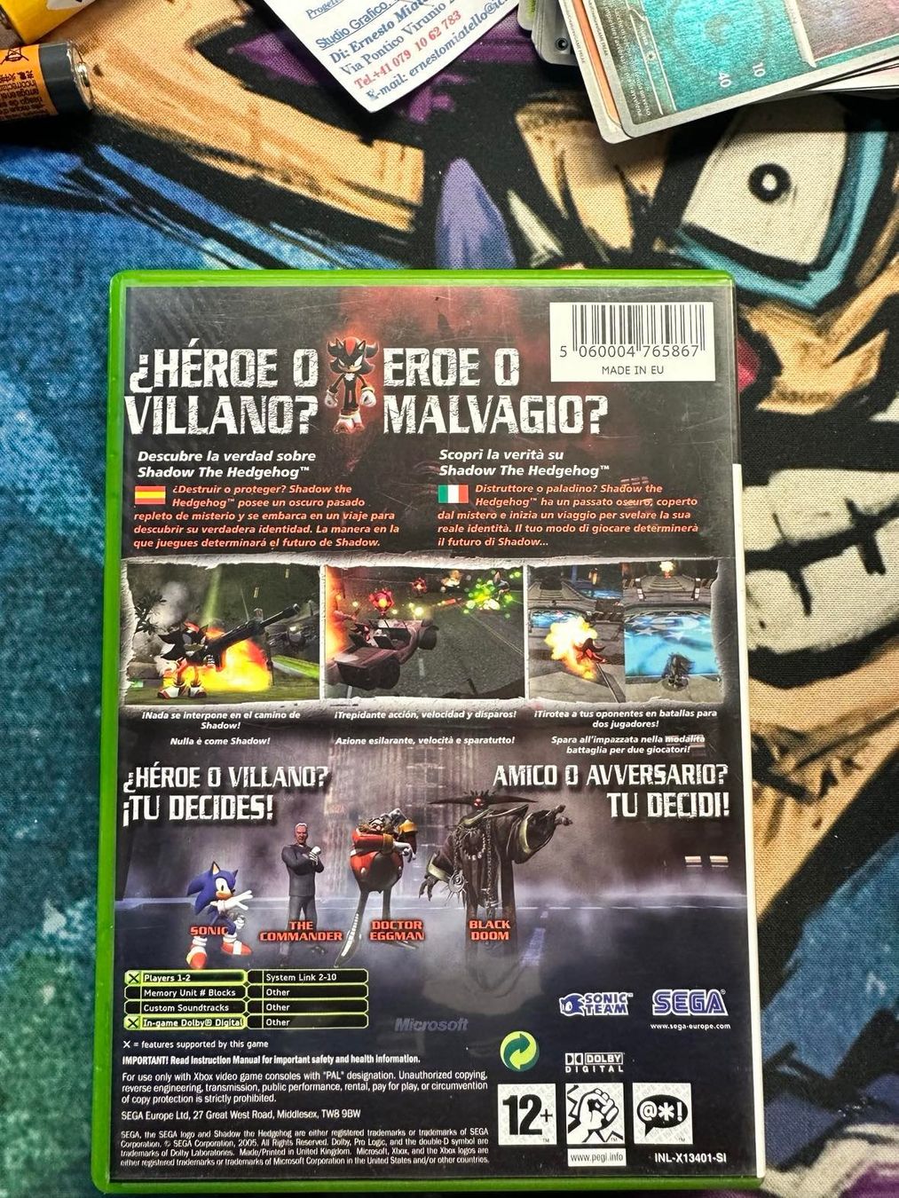 Microsoft Spiele: Shadow the Hedgehog Microsoft Xbox – Gebraucht aus Giubiasco von Ticinerd 2