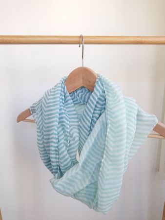 Damen Loop Schal Türkis 50cm x 80cm