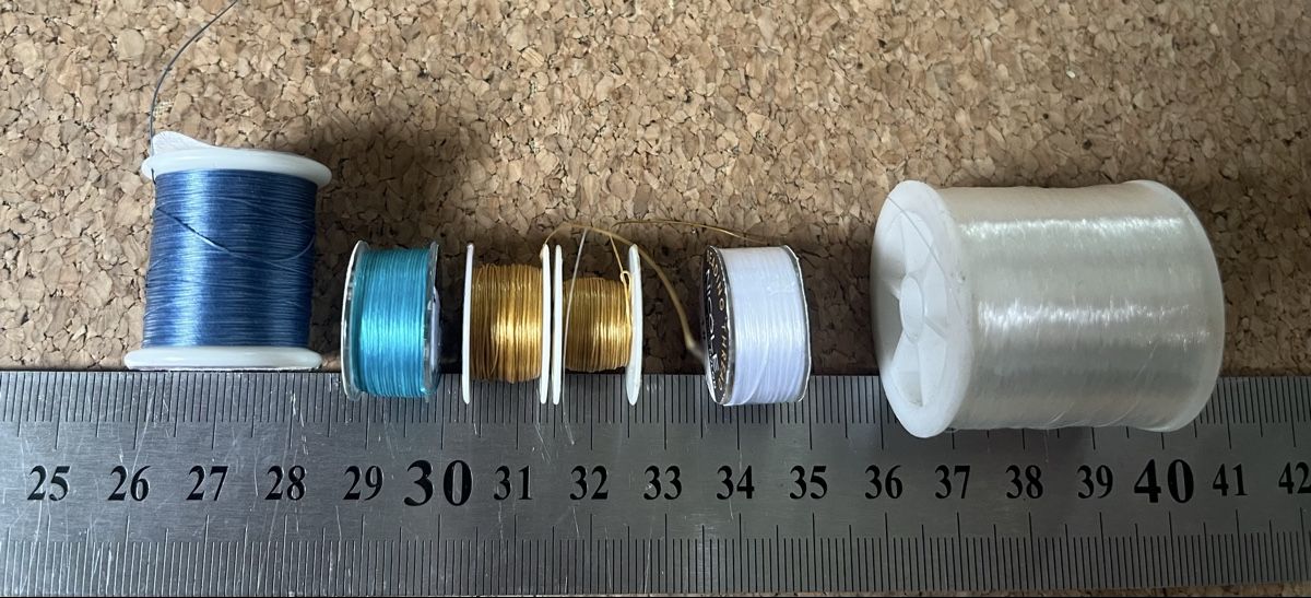 Cordicelle & Fili: Fadenset Schmuck Nylon Elastik Perlenfaden Set – Usato da Zuchwil venduto da MLV92 6