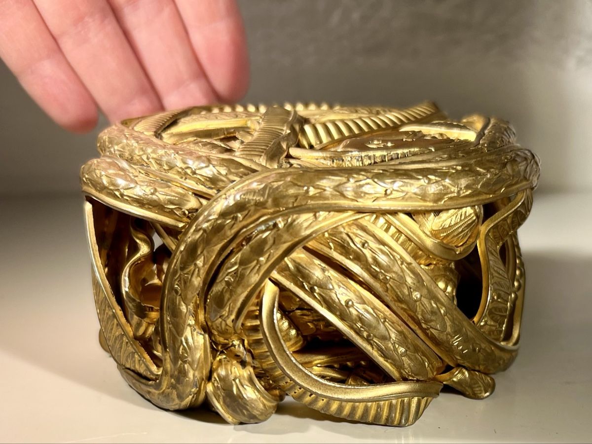 Tutte le decorazioni: Compression Anciens Cadres  Cuivre Doré  Signé Pascal – Usato da Genève venduto da DELIRBEADS 7