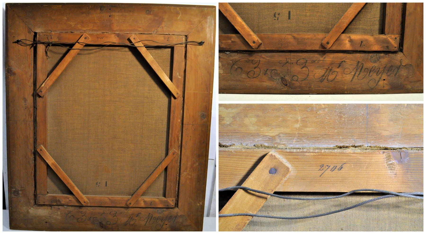 Dipinti: Ancien tableau non signé avec cadre – Usato da Neuchâtel venduto da Neuchatel 9