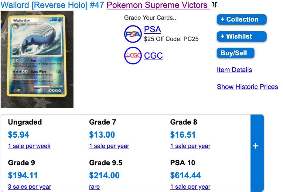 Pokémon Carte collezionabili: Wailord & Wailmer Bundle / 47 & 87 – Usato da Zürich venduto da PEACECOCOON 3