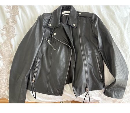 LEDERJACKE - SCHWARZ - MANGO