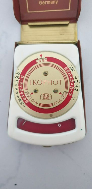 Posemètre Ikophot Zeiss Ikon Avec Étui Cuir – Appareil Photo Argentique Allemagne