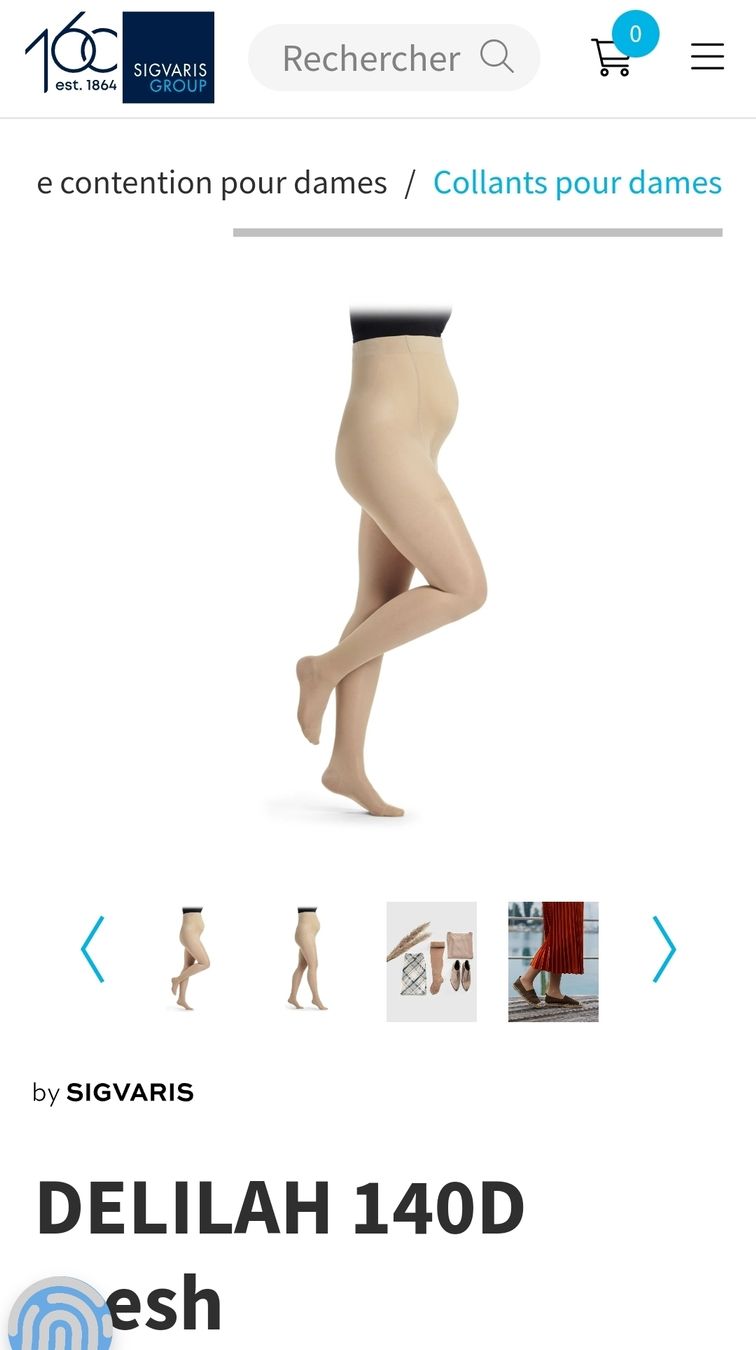 Sigvaris Calze & Collant: Collant Sigvaris Delilah 140D (Mesh) – Usato da Rolle venduto da Loutre84 8