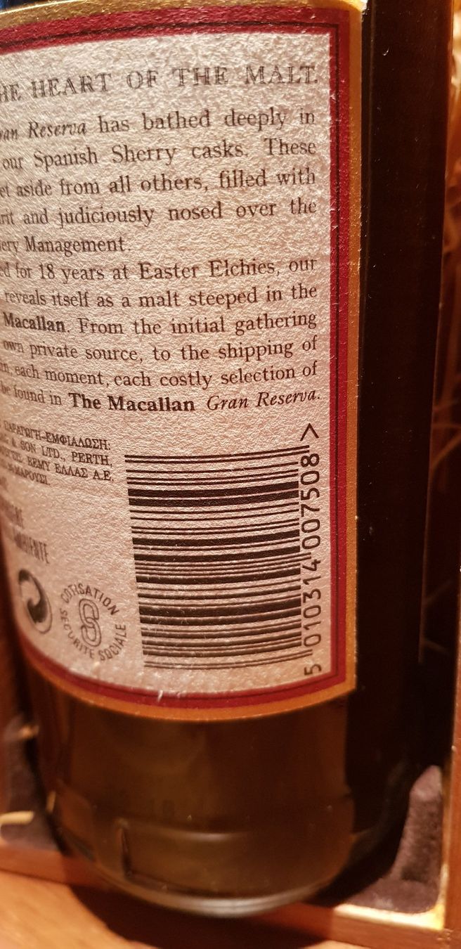 Macallan Spirituosen: Macallan Gran Reserva 1979 Single Malt Whisky – Neu und originalverpackt aus Buchrain von bueri-hockey 2