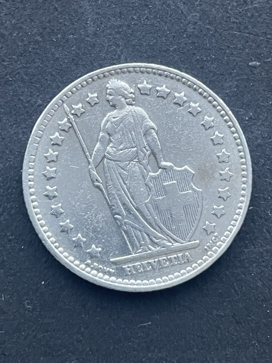 Alle Münzen: 1.- Silber CH Jahr 1937 – Gebraucht aus Meierskappel von Hala03 2