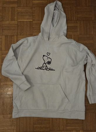 Snoopy Hoodie beige und schwarz Set Grösse M gebraucht