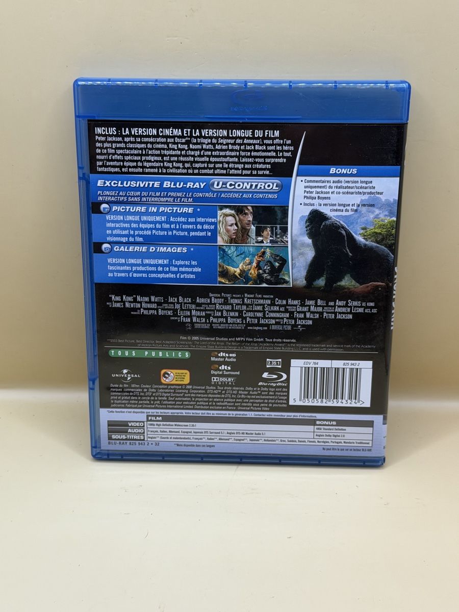 Tutti i DVDs: King Kong Blu-ray + DVD Édition Combo Peter Jackson – Usato da Genève venduto da sho_67qj 1