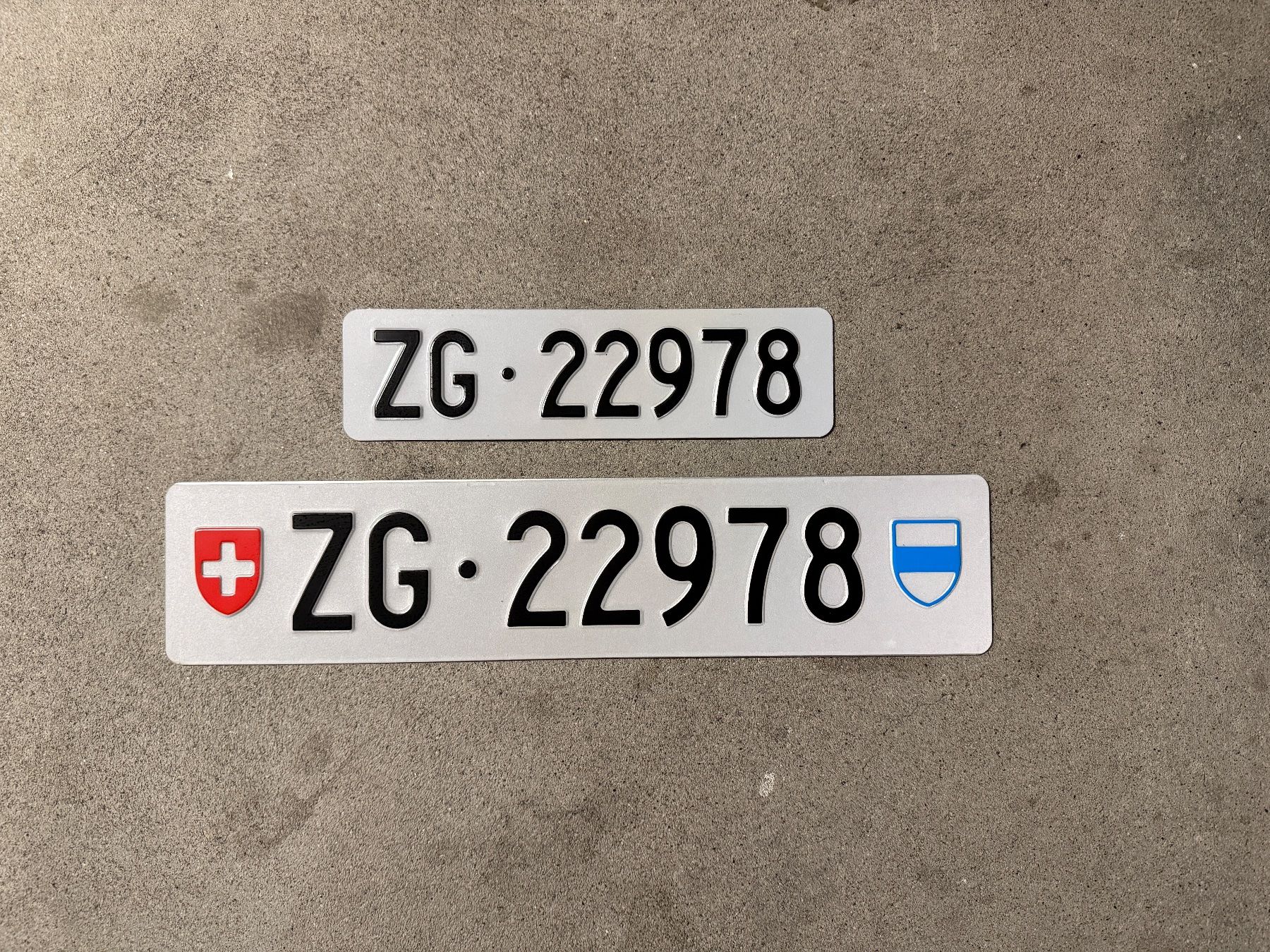 Insegne: Kontrollschild ZG 22978 – Usato da Zug venduto da fic_nps7 1