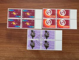 1994 CH Erstag gest.Viererblock mit Tab  (K91)
