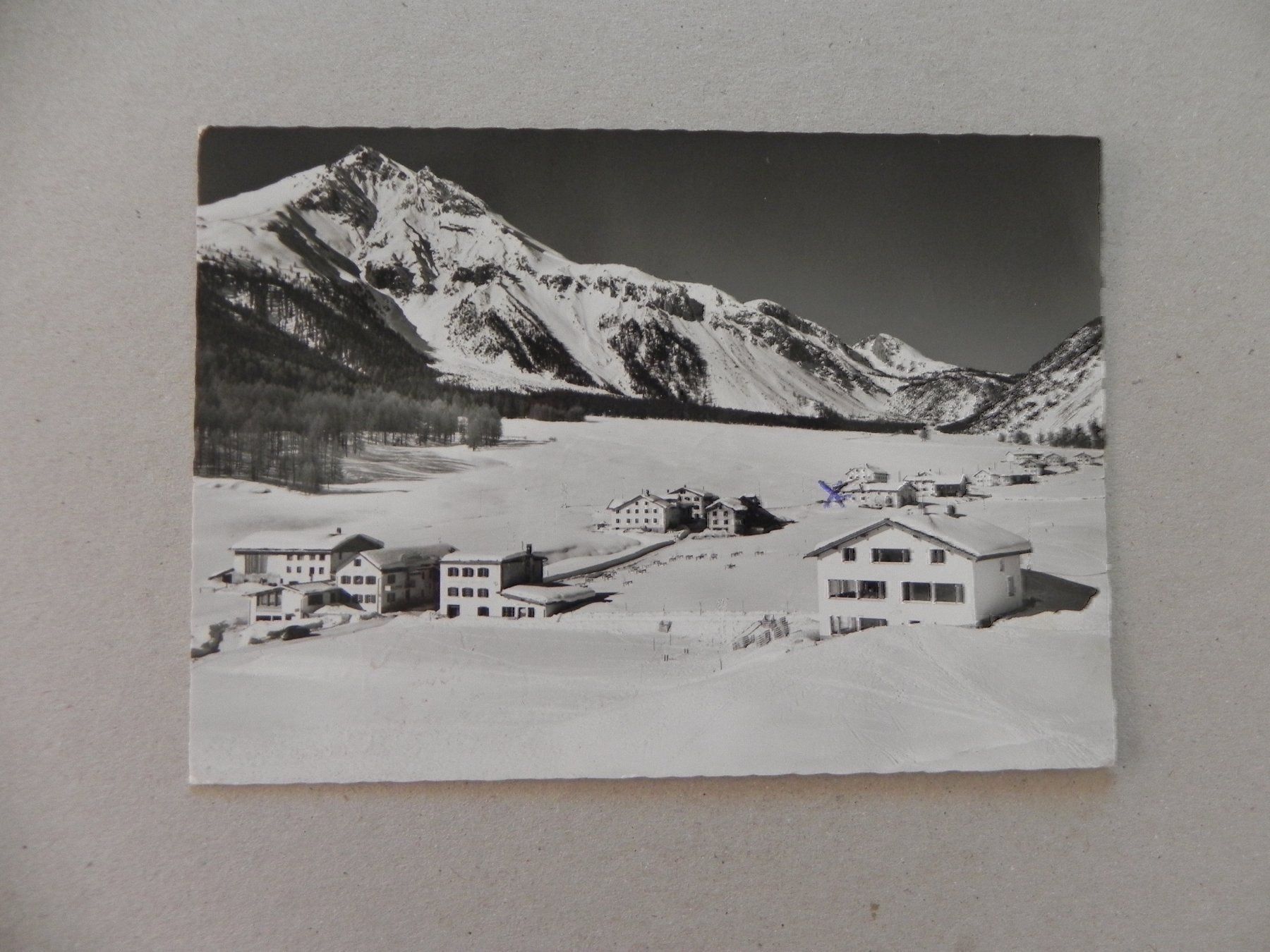 Ansichtskarten: Ansichtskarte Tschierv GR 1966 – Gebraucht aus Siebnen von krimsie