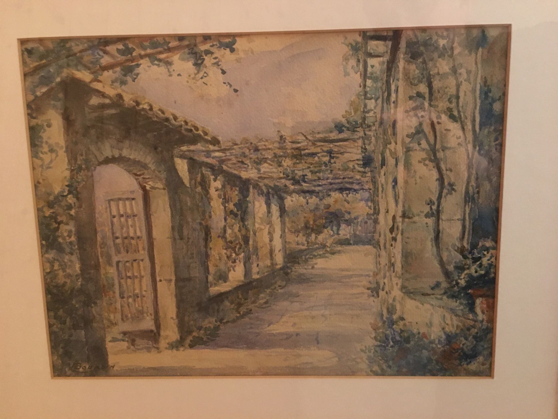 Gemälde: Aquarell signiert Boursin – Gebraucht aus Buochs von Chreschte2 1