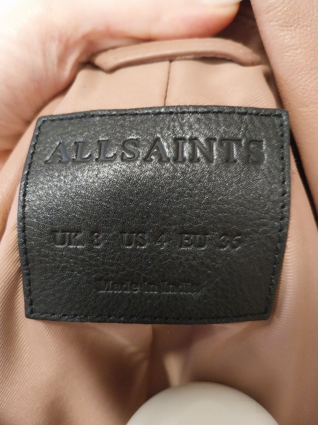 Allsaints Giacche: All Saints Lederjacke altrose EU36 – Usato da Oberwil BL venduto da A.Mohler 4