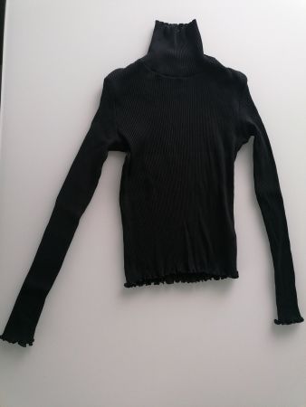 TOP-ZUSTAND: Rollkragen-Rippshirt C&A 152