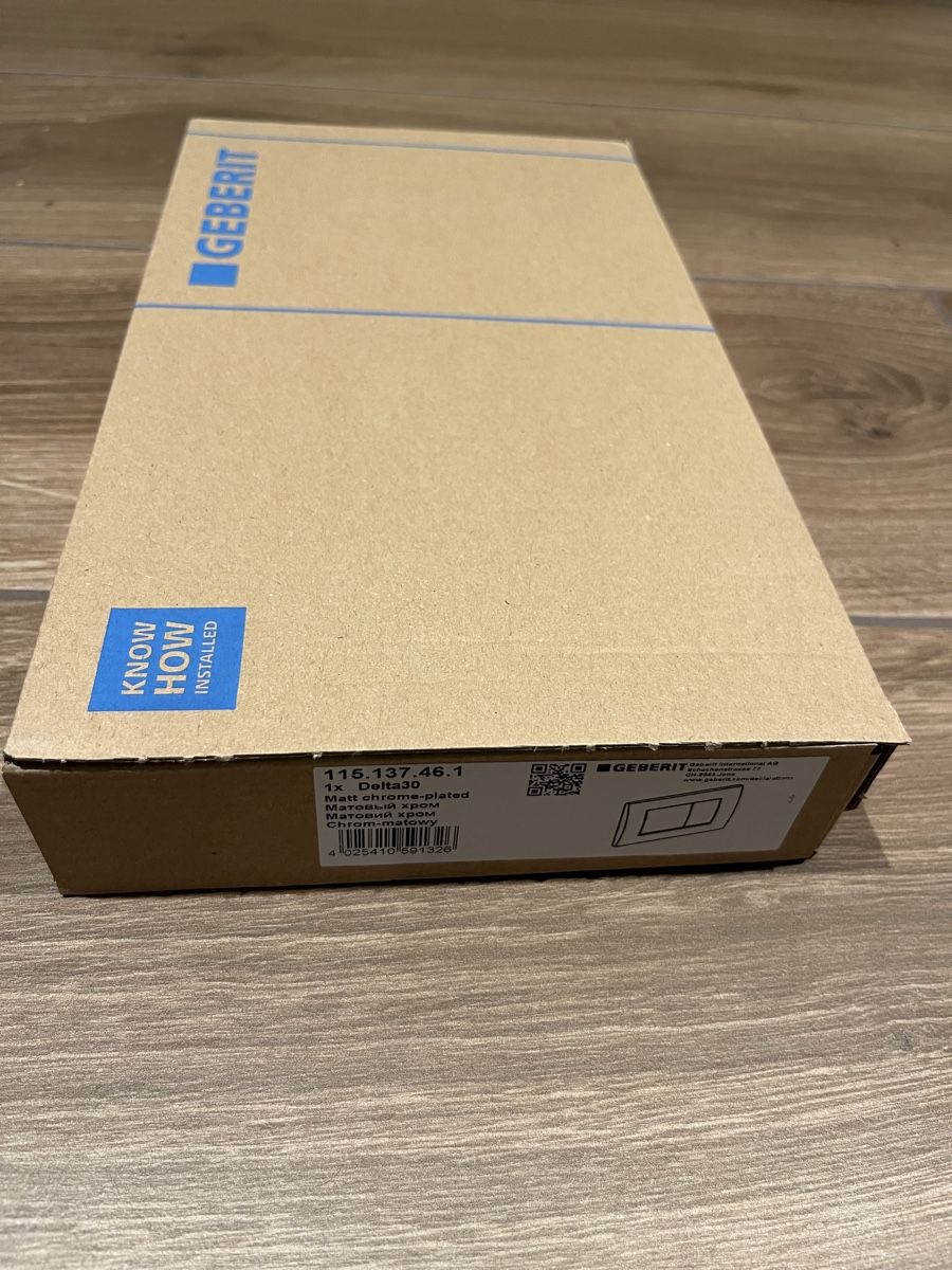 Geberit WC: NEU!Geberit Betätigungsplatte Delta 30 chrom matt – Nuovo e nell'imballaggio originale da Netstal venduto da plutzger 2