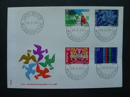 1969 Nr. 461-464 auf FDC
