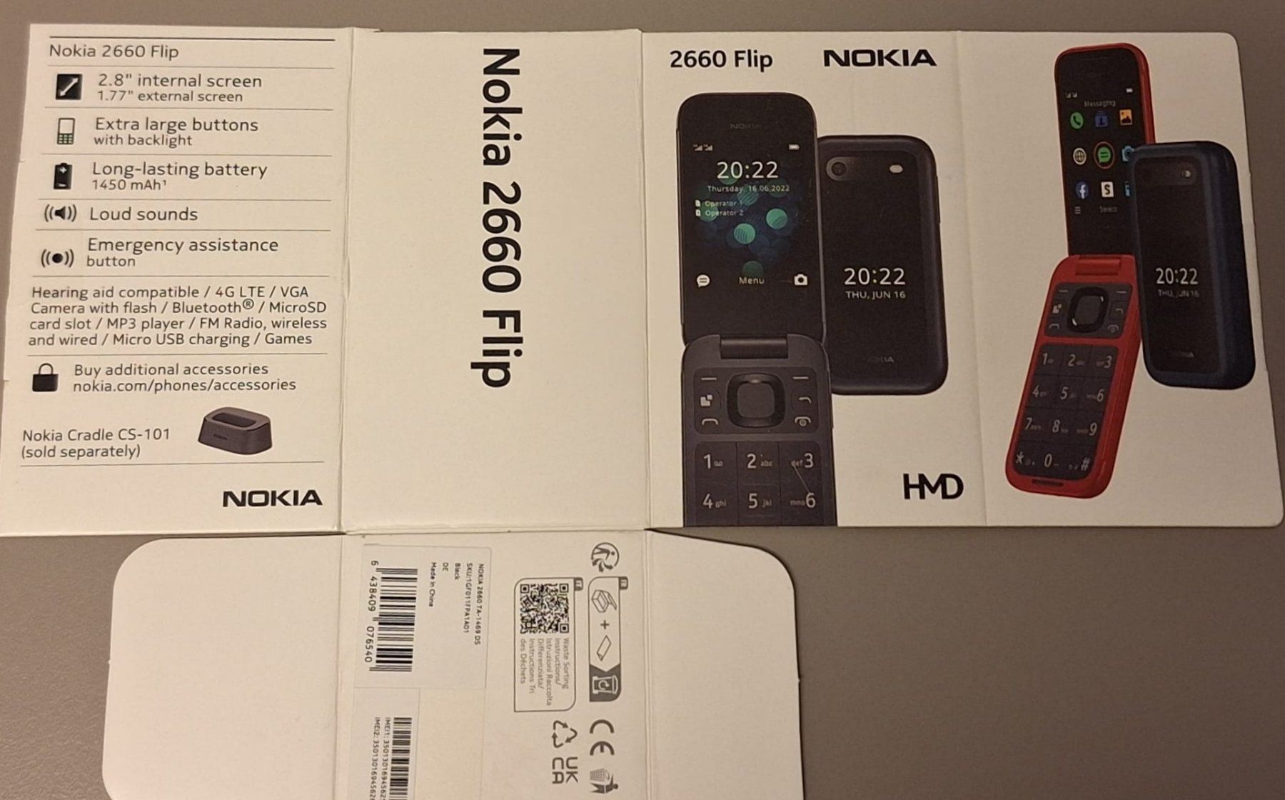 Nokia Portables: Nokia 2660 Flip Handy – Neuf (Voir description) à Emmenbrücke par thewi52 7