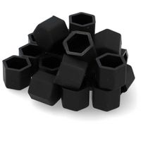 20 Stk. Unitec Radmutterkappen schwarz