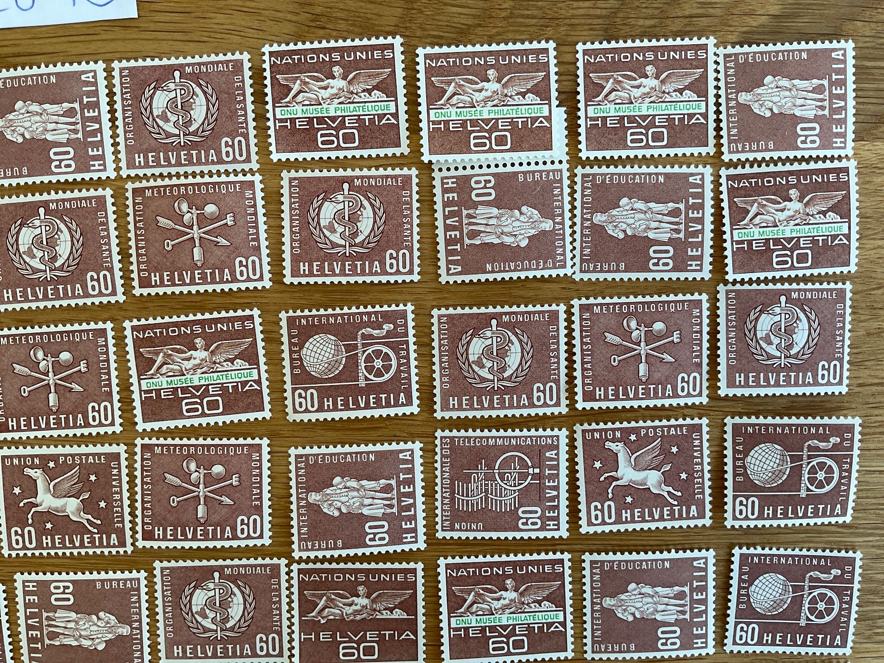 Alle Briefmarken: 60Fr Ämter Frankaturware ungestempelt postfrisch Sammlung – Neu (gemäss Beschreibung) aus Wil SG von Chefsugus 2