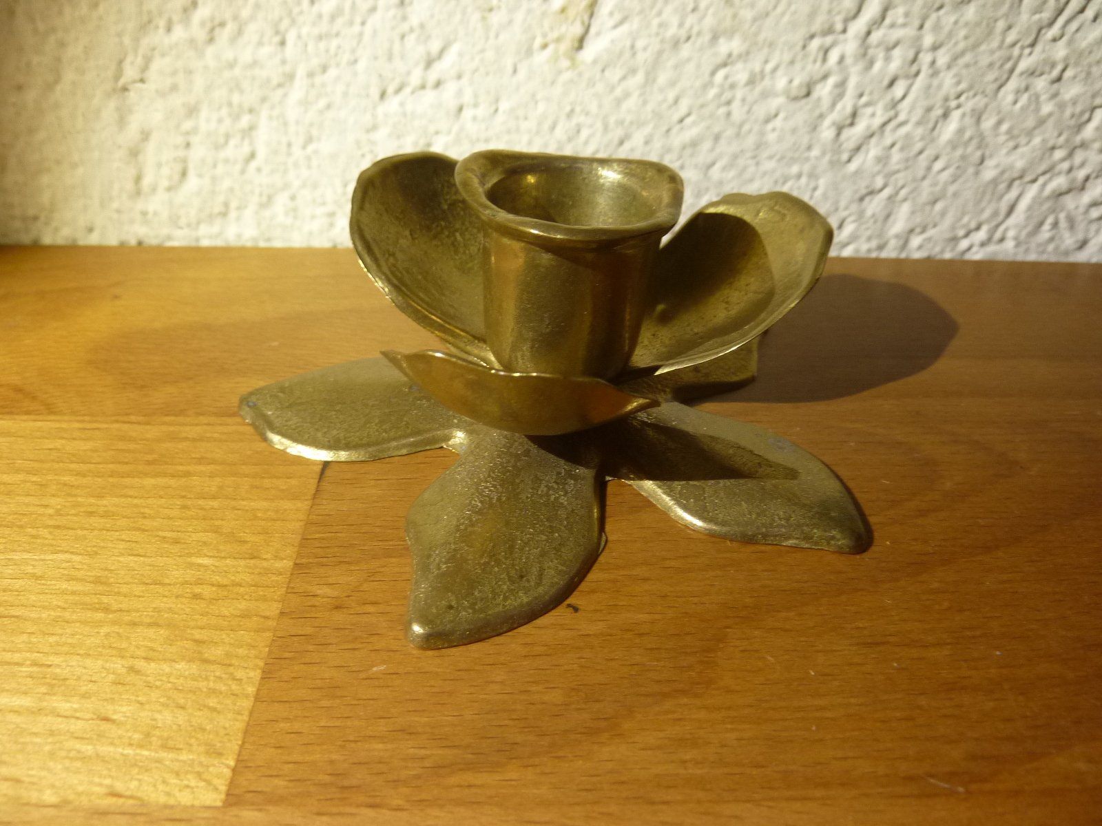 Portacandele: Kerzenständer Blume härzig Messing H 4 cm D 10cm – Usato da Hochfelden venduto da swissice 5