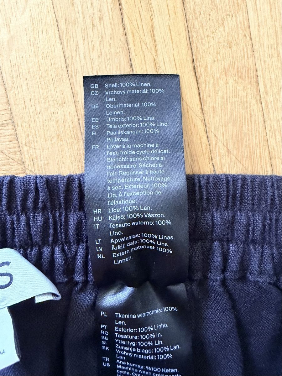 Cos Pantaloni: COS Leinenhose Gr. 34 schwarz – Usato da Allschwil venduto da oza_28jw 2