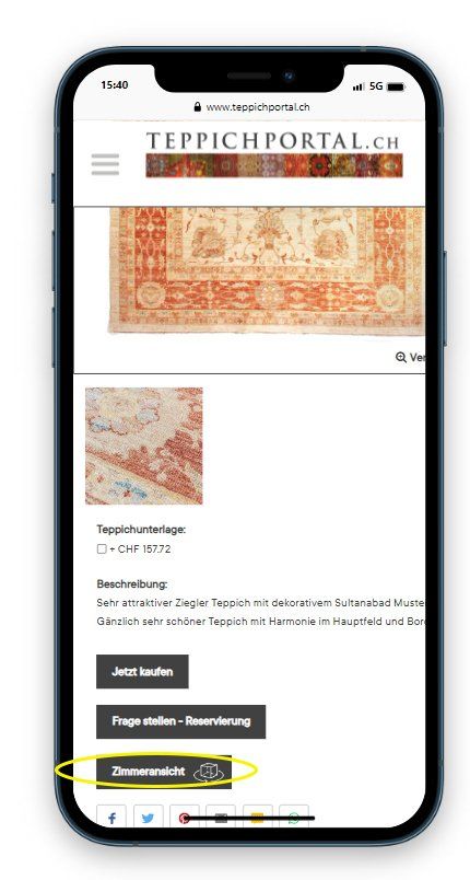 Tappeti: Feraghan Ziegler Teppich 407 x 303 cm – Nuovo (secondo la descrizione) da Eglisau venduto da Teppichportal 5