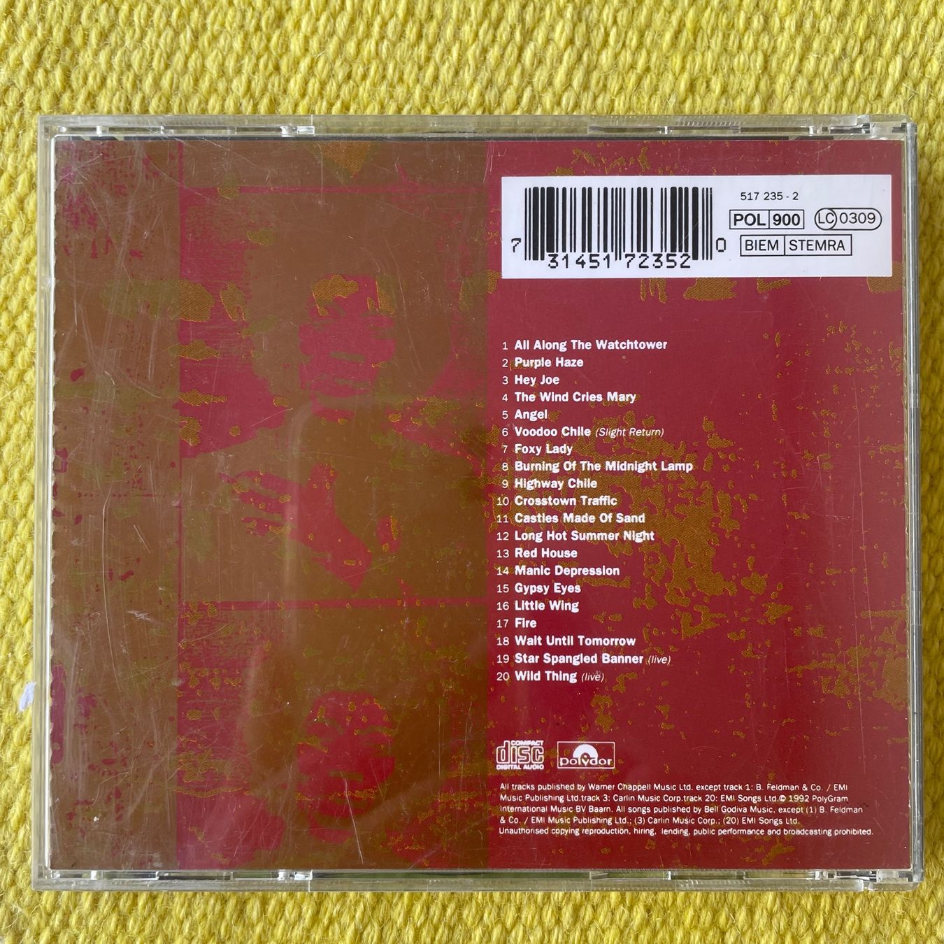 CDs: JIMI HENDRIX-THE ULTIMATE EXPERIENCE – Gebraucht aus Rorschacherberg von CD-Roli 1