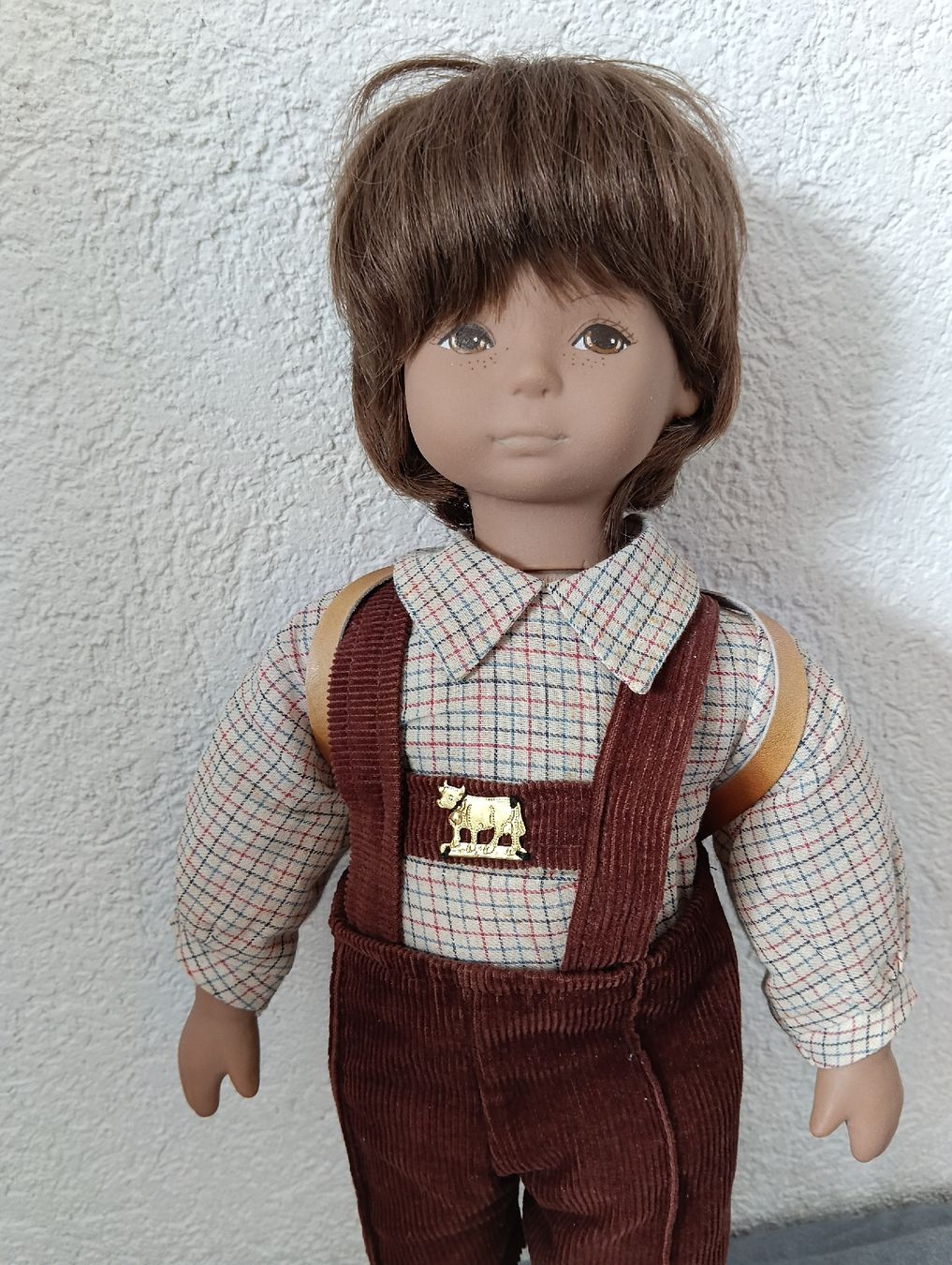 Heidi ott Bambole: Heidi Ott Puppe 45 cm, Knabe mit Rucksäckli – Nuovo (secondo la descrizione) da Wettingen venduto da zadina39
