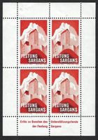 Briefmarken Block Festung Sargans, Top Zustand, Rot!