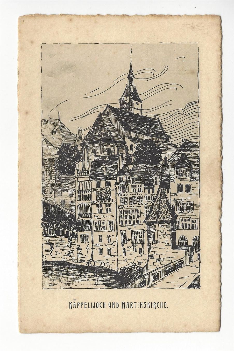 Foto & Immagini: Federzeichnung Käppelijoch Martinskirche – Usato da Frauenfeld venduto da Astra13