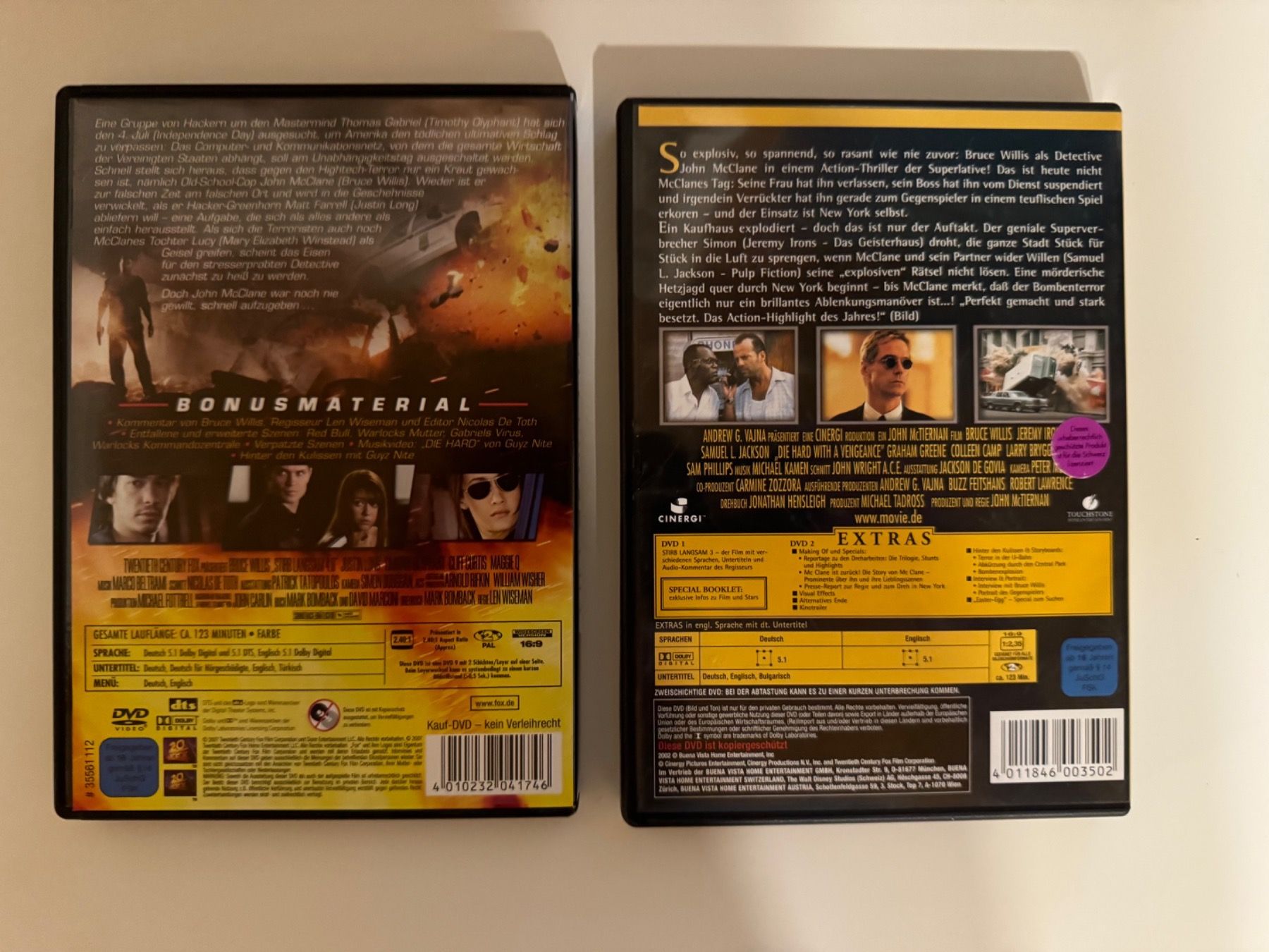 Alle DVDs: Stirb langsam Jetzt erst recht & Stirb langsam 4.0  - DVD – Gebraucht aus Giswil von michivonah 1