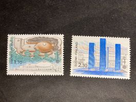 Finnland 1987 Europa CEPT Satz Architektur postfrisch
