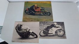 3Schöne Bilder Mike Hailwood Motoradrennfahrer von 1963-1974