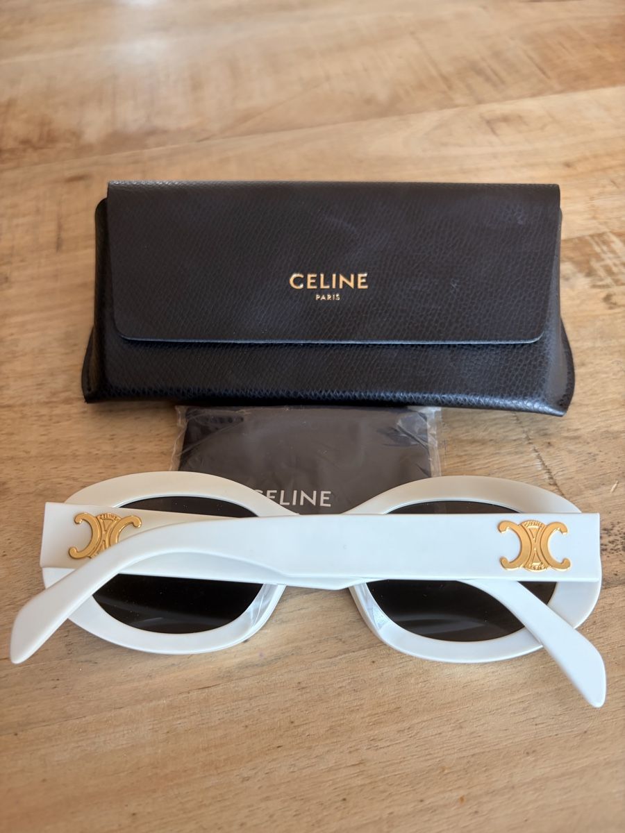 Celine Occhiali & Lenti: CELINE Paris – Lunettes de soleil blanches – Usato da Crans VS venduto da yor_n5h8 1