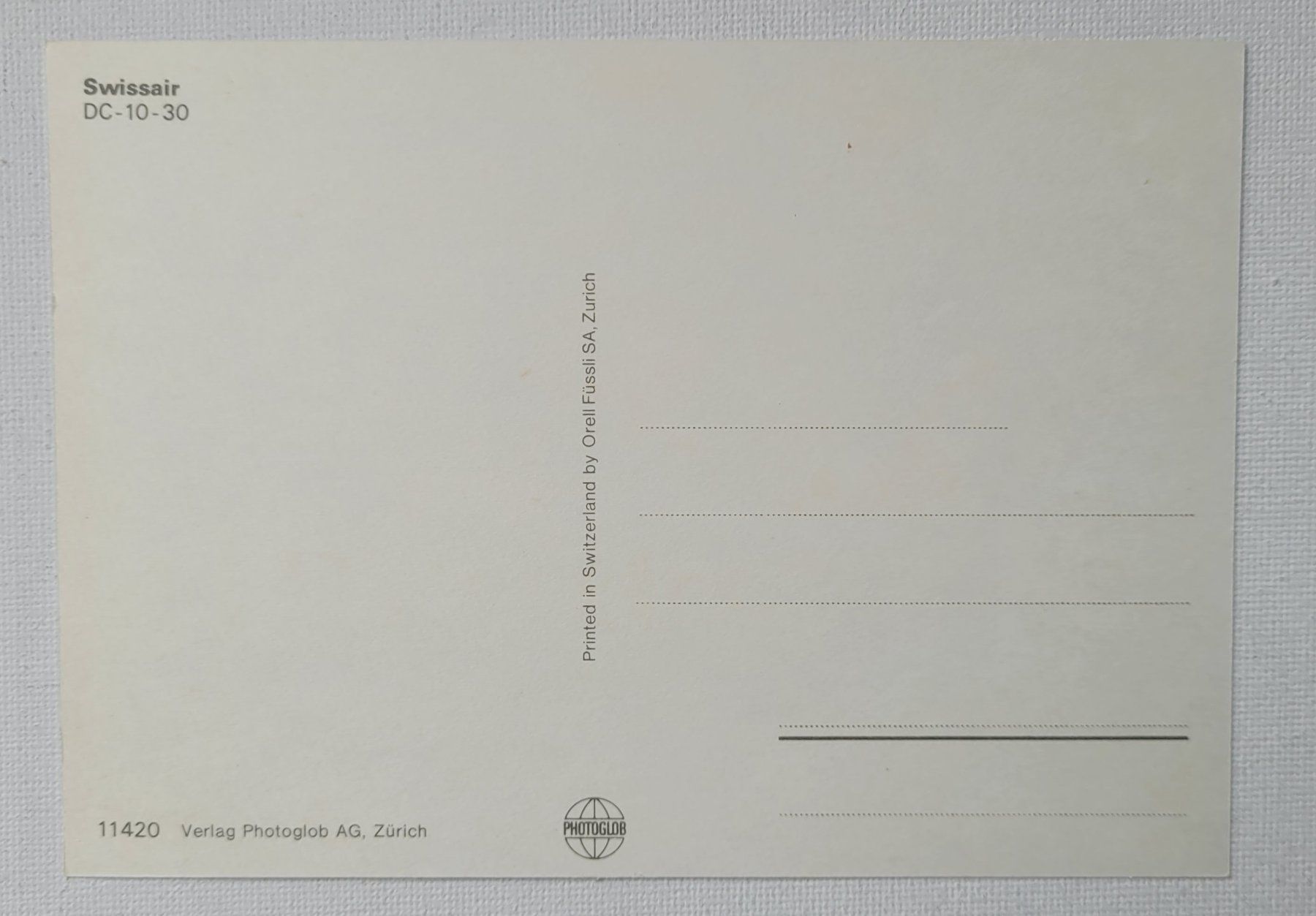 Cartoline postali: SWISSAIR – DC-10-30 – Nuovo (secondo la descrizione) da Neftenbach venduto da Mador6 1
