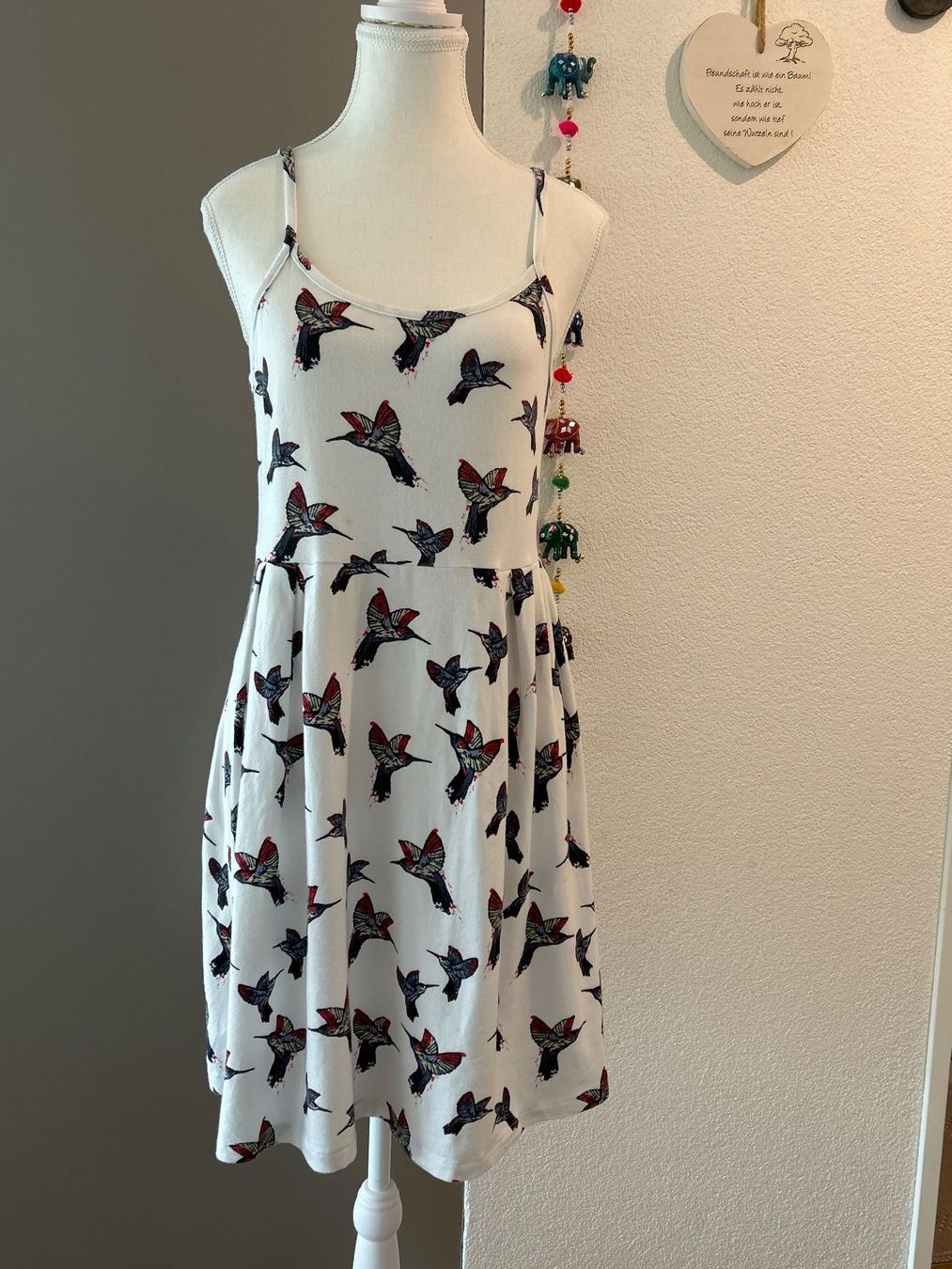 Vestiti: Trägerkleid weiss mit Muster von bpc Grösse  36/38 – Usato da Brunnen venduto da Nala2929
