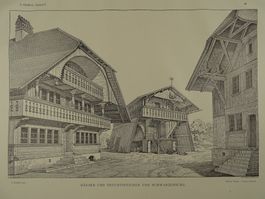 SCHWARZENBURG, HÄUSER UND FRUCHTSPEICHER, LICHTDRUCK 1897