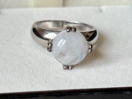 Ring Mondstein 925, Gr. 53, NEU