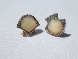 Vintage Ohrstecker mit Perlmutt,