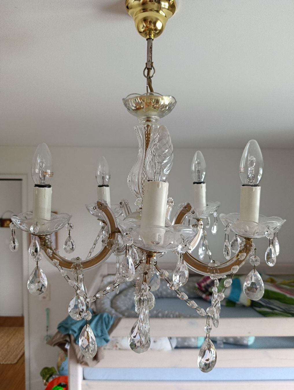 Lampade: Kronleuchter mit echten Glaskristallen – Usato da Diepoldsau venduto da Biene206