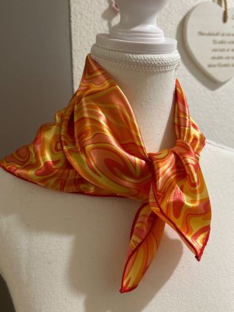 Foulard  orange-gelb Gr. 54/51 cm