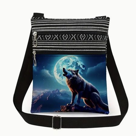 SÜSSES SCHULTERTÄSCHLI *HEULENDER WOLF* NEU+OVP