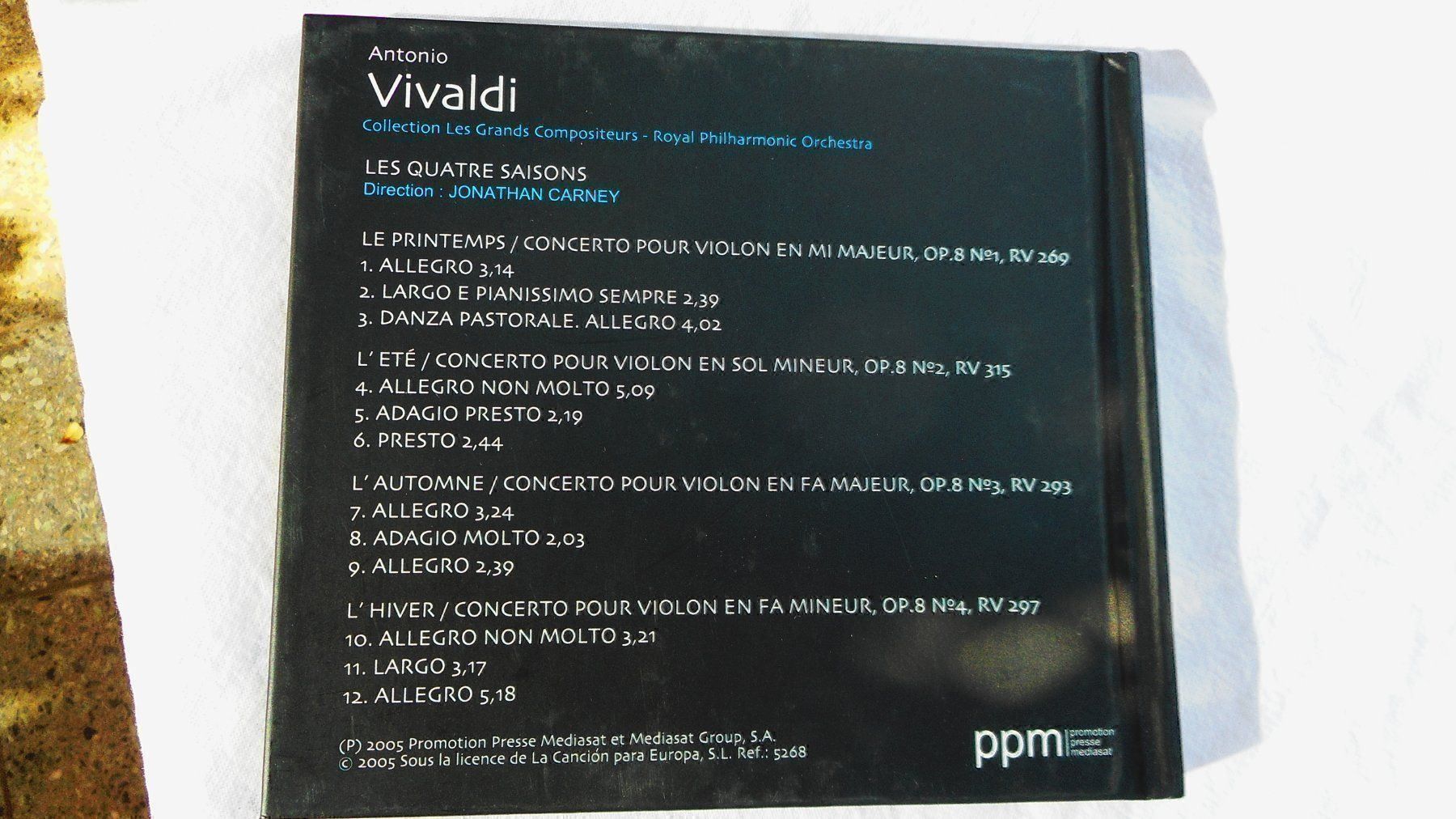 CD: CD Antonio Vivaldi Royal Philharmonic Orchestra – Nuovo (secondo la descrizione) da Füllinsdorf venduto da Cibum 4