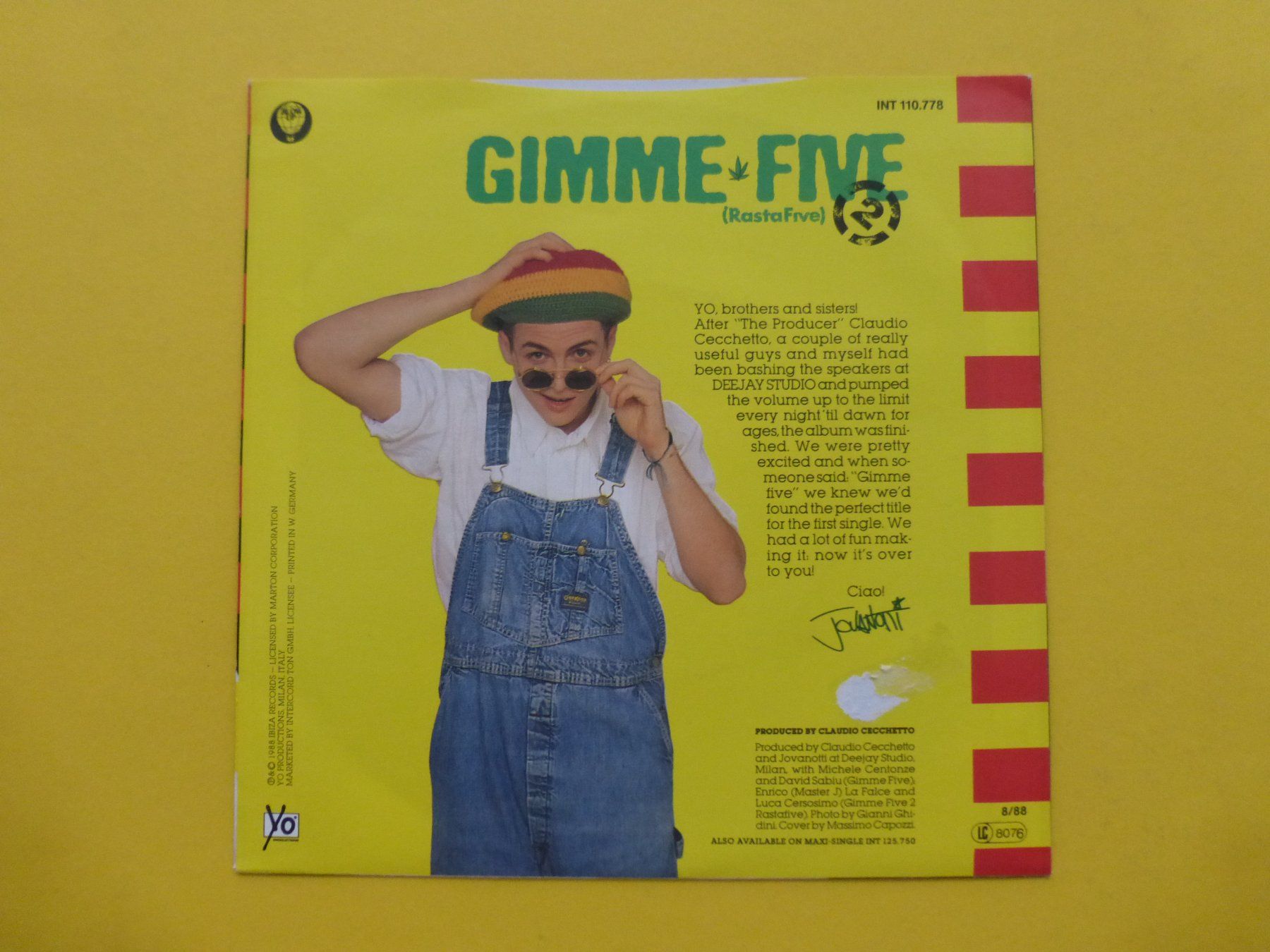 Dischi in vinile: Jovanotti – Gimme Five – Usato da Zürich venduto da Swiss57 1