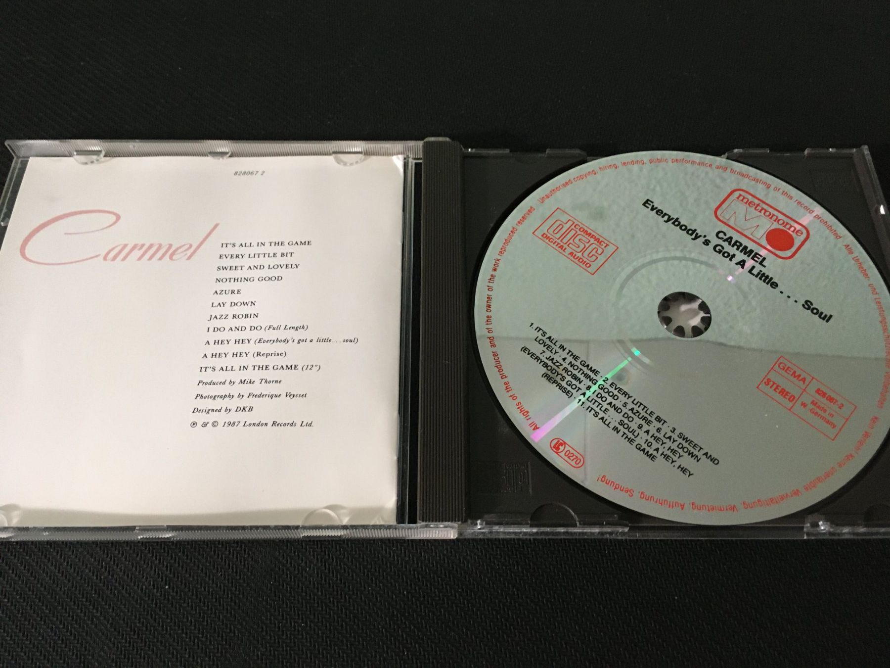 CDs: Carmel - Everybody's got a little...soul -CD- – Gebraucht aus St.Gallen von MedienJoe 1