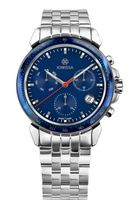 Herrenuhr Swissmade JOWISSA® Chrono Blau Stahl, 5 Bar NEU