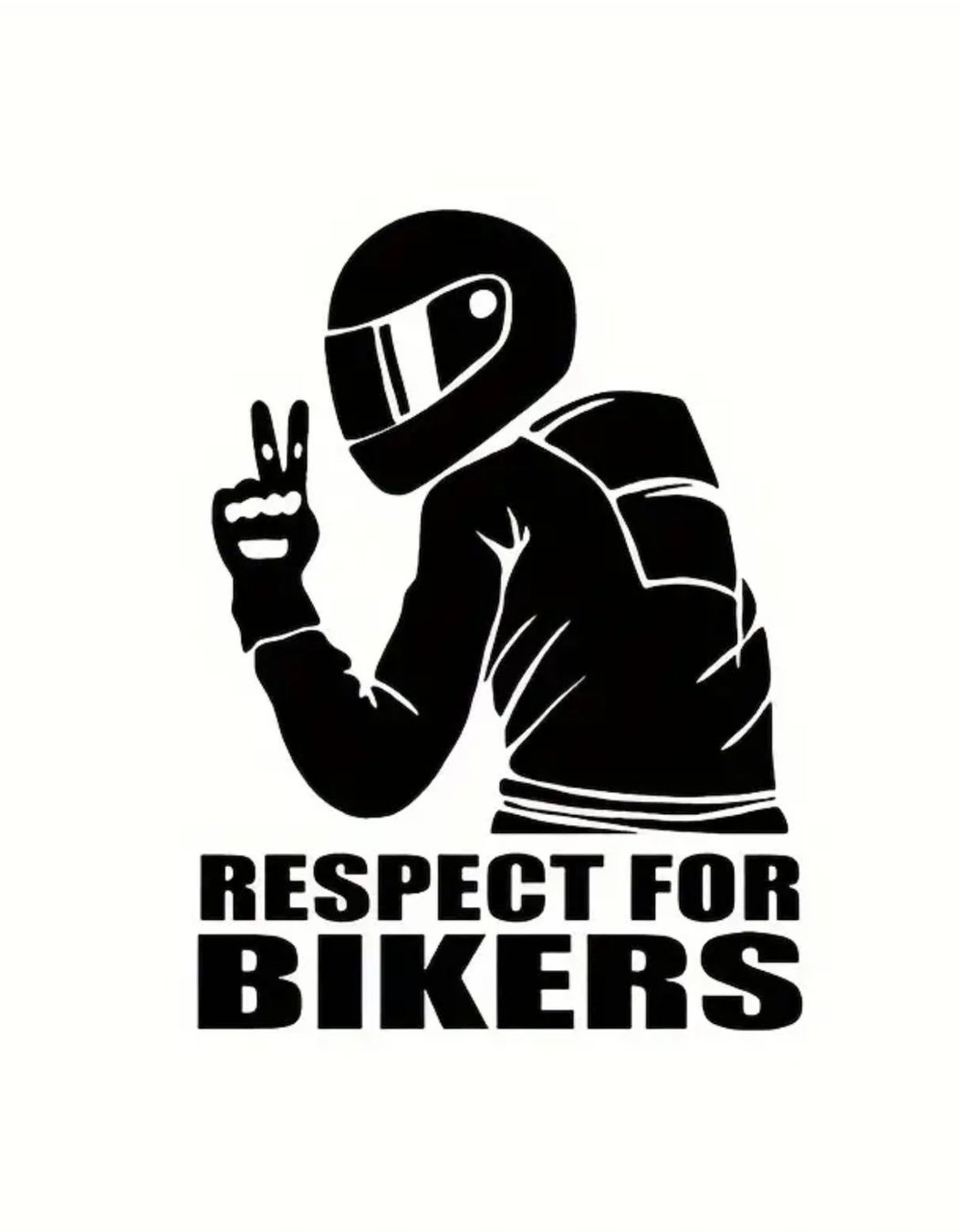 Sticker: Auto Sticker Aufkleber Respect for Bikers schwarz – Nuovo e nell'imballaggio originale da Dintikon venduto da Vexi